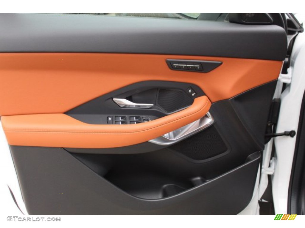 2020 Jaguar E-PACE Standard E-PACE Model Ebony/Sienna Tan Door Panel Photo #138493655