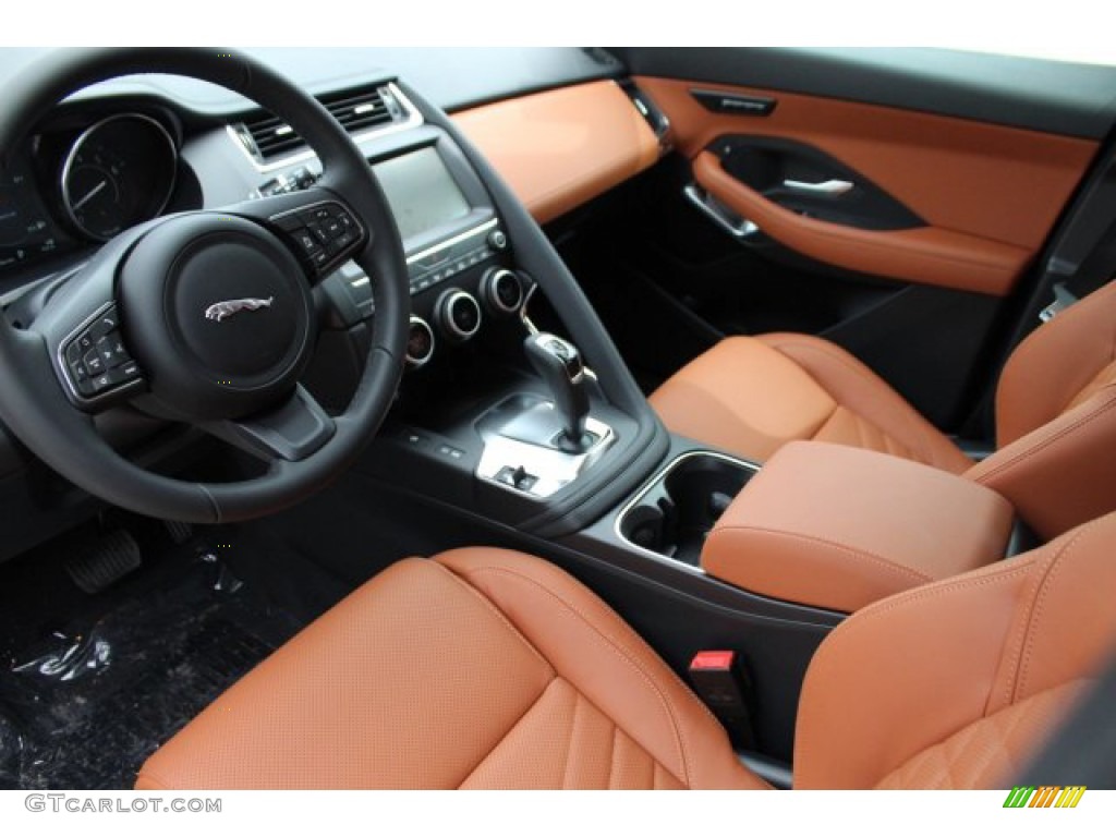 Ebony/Sienna Tan Interior 2020 Jaguar E-PACE Standard E-PACE Model Photo #138493668
