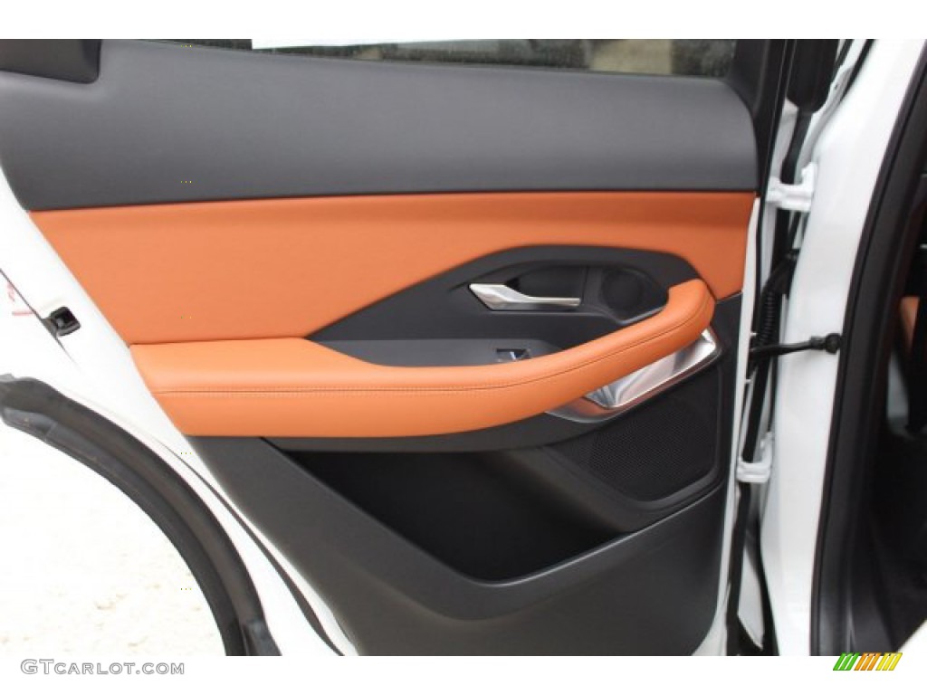 2020 Jaguar E-PACE Standard E-PACE Model Ebony/Sienna Tan Door Panel Photo #138493839
