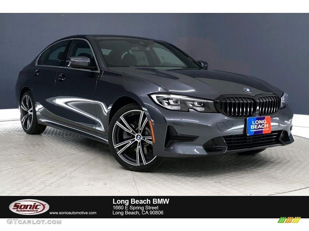 2020 3 Series 330i Sedan - Mineral Grey Metallic / Black photo #1