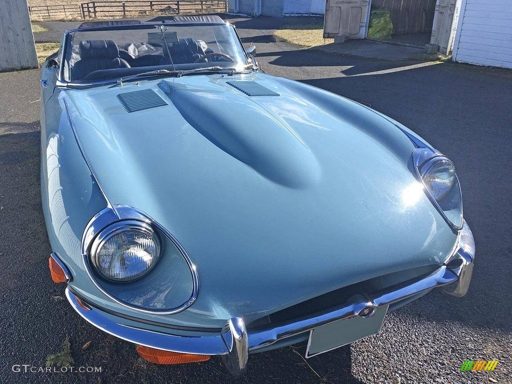 Light Blue 1970 Jaguar E-Type XKE 4.2 Roadster Exterior Photo #138496599