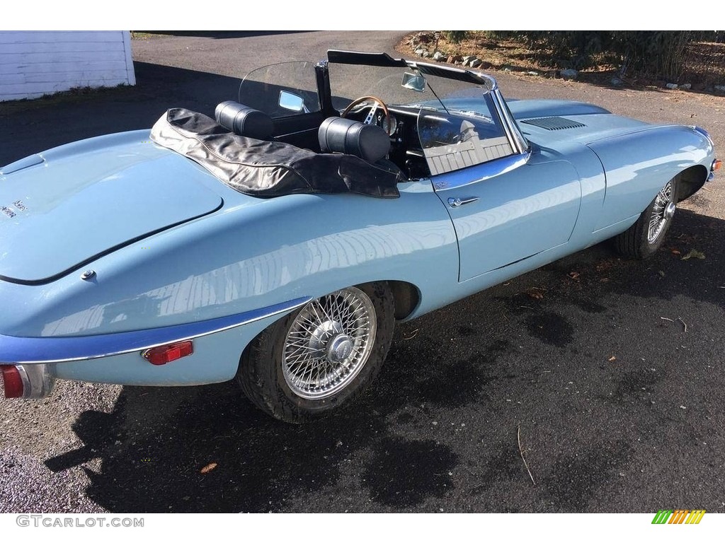 Light Blue 1970 Jaguar E-Type XKE 4.2 Roadster Exterior Photo #138496758