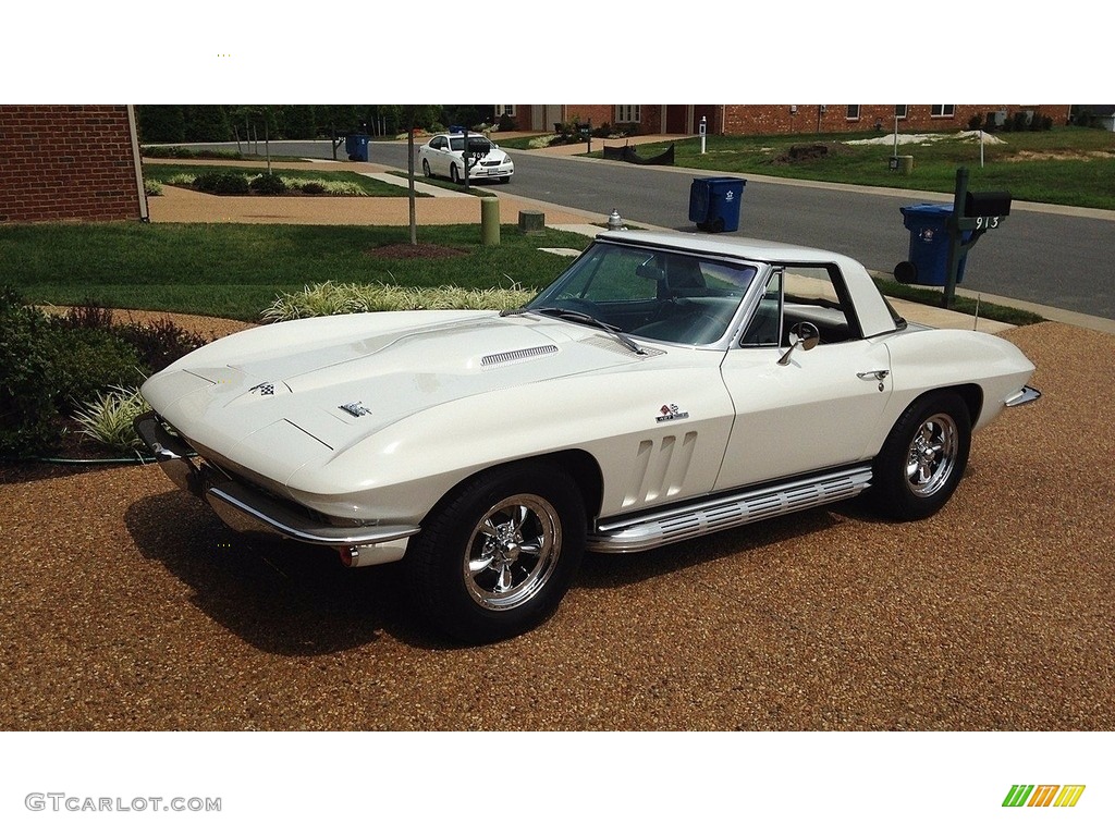 Ermine White 1966 Chevrolet Corvette Sting Ray Convertible Exterior Photo #138497055