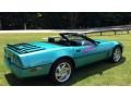 1990 Turquoise Metallic Chevrolet Corvette Convertible  photo #2