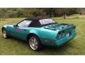 1990 Turquoise Metallic Chevrolet Corvette Convertible  photo #8