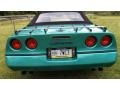 1990 Turquoise Metallic Chevrolet Corvette Convertible  photo #9