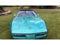 1990 Turquoise Metallic Chevrolet Corvette Convertible  photo #10