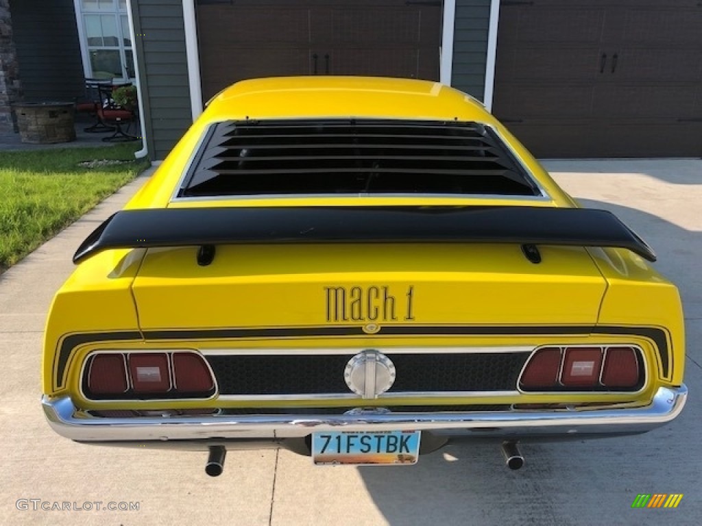 1971 Mustang Mach 1 - Grabber Yellow / Black photo #8