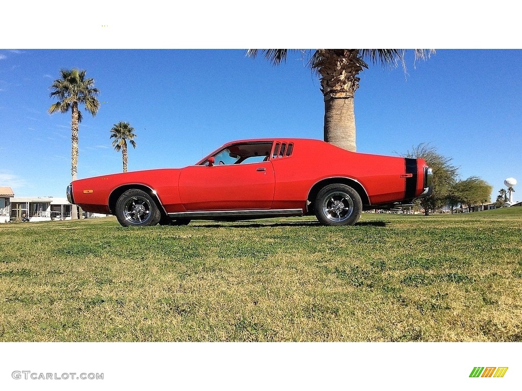 Bright Red 1973 Dodge Charger SE Exterior Photo #138499164