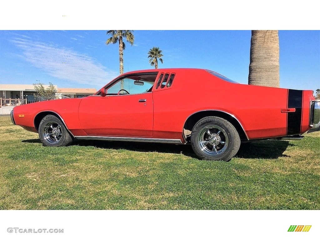 Bright Red 1973 Dodge Charger SE Exterior Photo #138499230