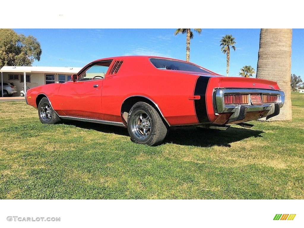 Bright Red 1973 Dodge Charger SE Exterior Photo #138499254