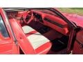 1973 Dodge Charger Red/White Interior Front Seat Photo