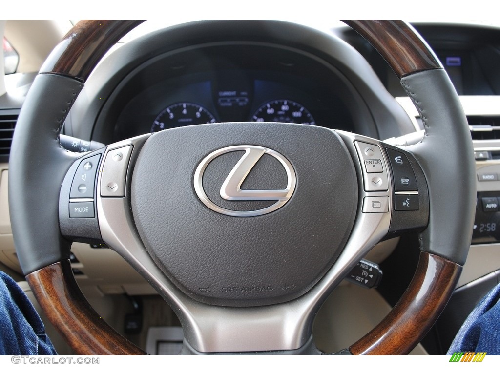 2015 Lexus RX 350 Parchment Steering Wheel Photo #138499749