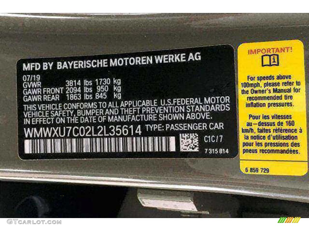 2020 Hardtop Cooper 4 Door - Emerald Gray Metallic / Carbon Black photo #11