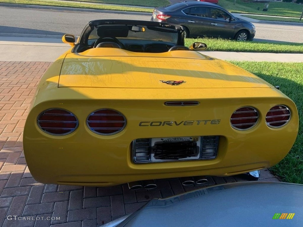 2000 Corvette Convertible - Millennium Yellow / Black photo #4