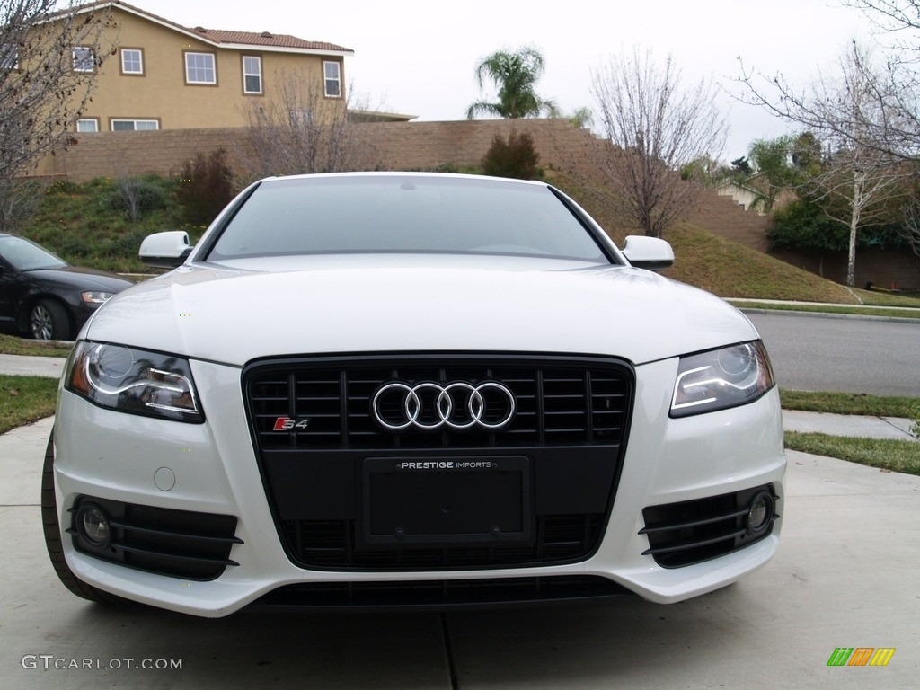 2012 S4 3.0T quattro Sedan - Ibis White / Black/Black photo #2