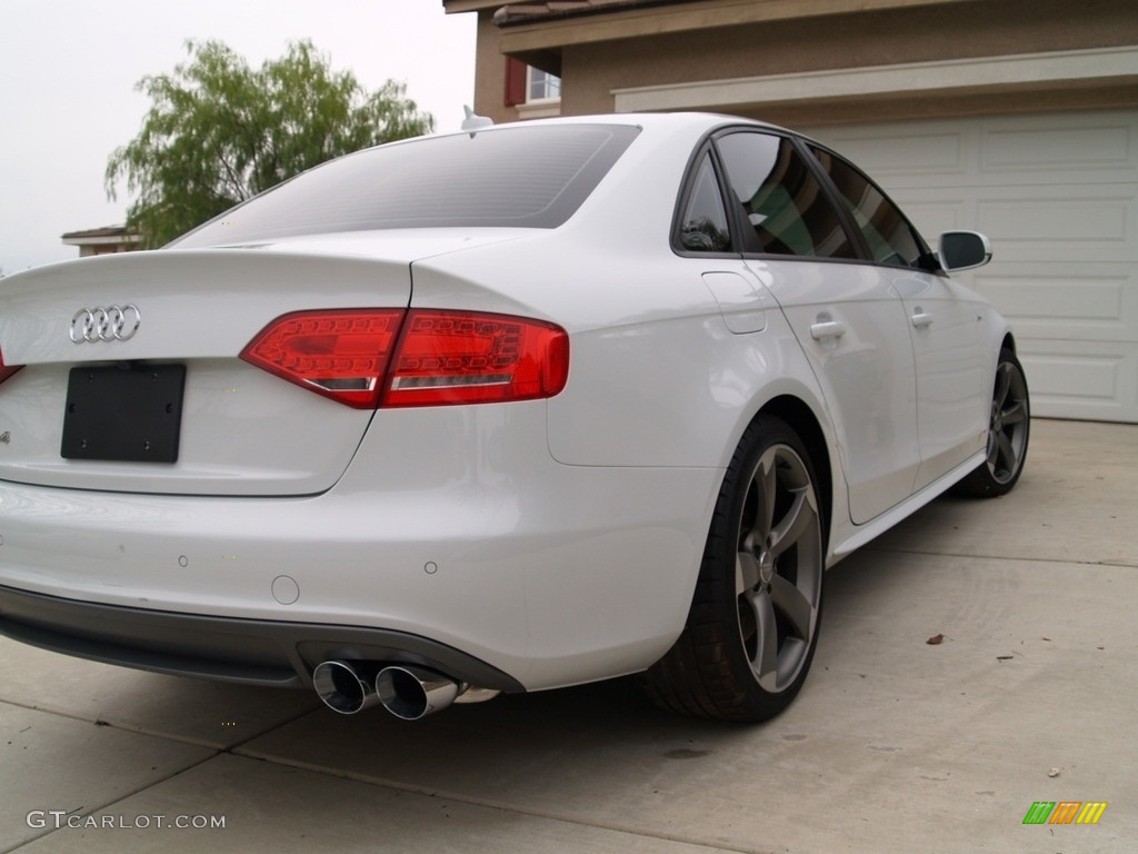 2012 S4 3.0T quattro Sedan - Ibis White / Black/Black photo #6