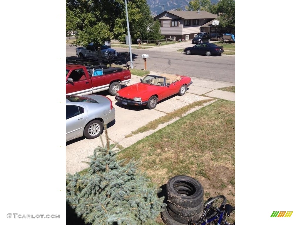 1992 XJ XJS V12 Convertible - Signal Red / Beige photo #6