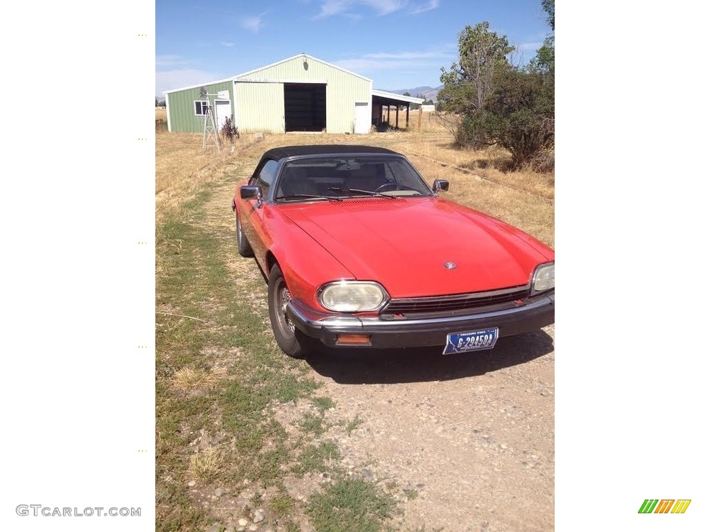 1992 XJ XJS V12 Convertible - Signal Red / Beige photo #8