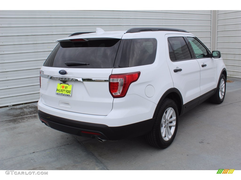 2017 Explorer FWD - Oxford White / Medium Light Camel photo #9