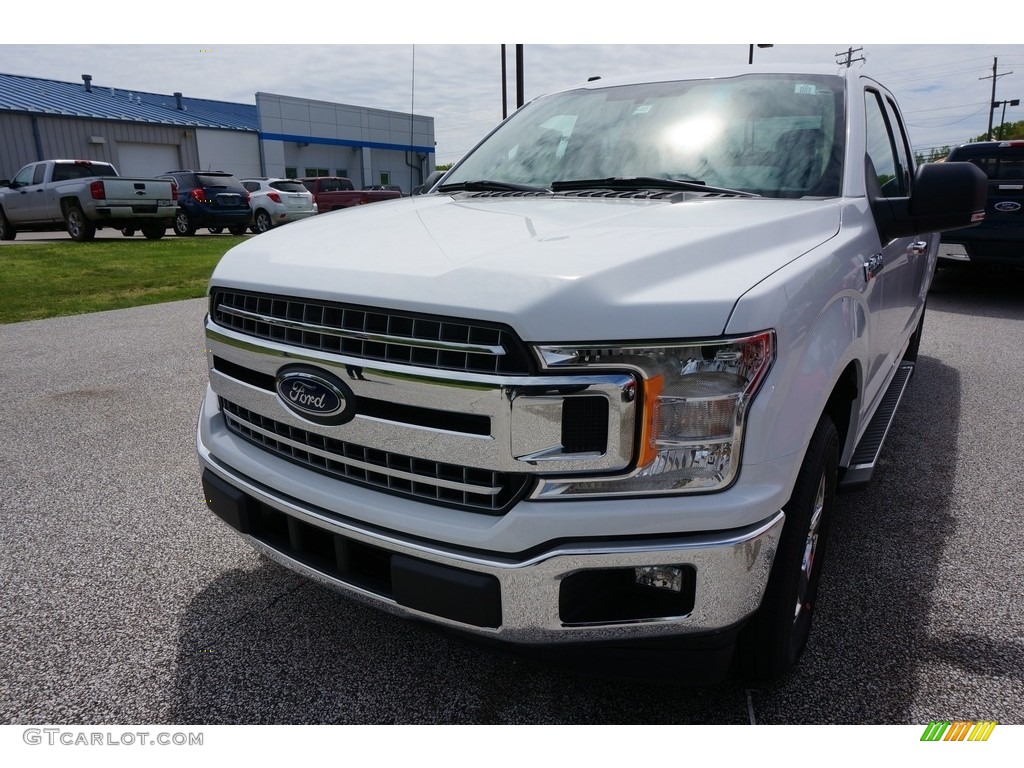 2018 F150 XLT SuperCab - Oxford White / Light Camel photo #1