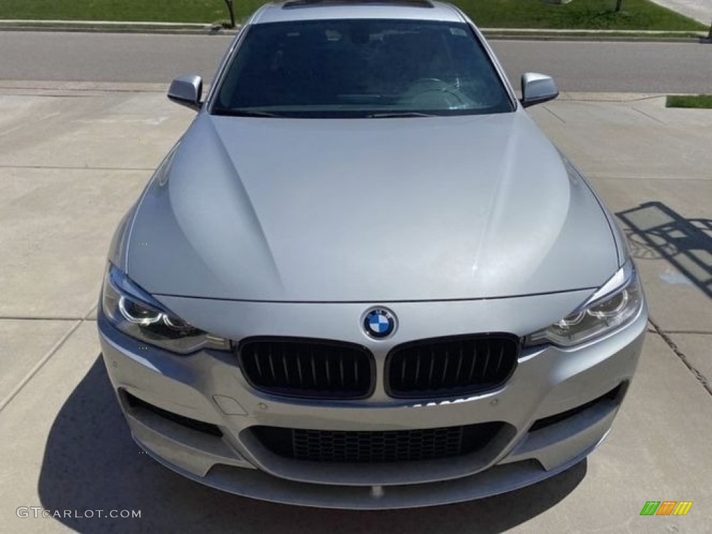 2014 3 Series 335i xDrive Sedan - Glacier Silver Metallic / Black photo #4