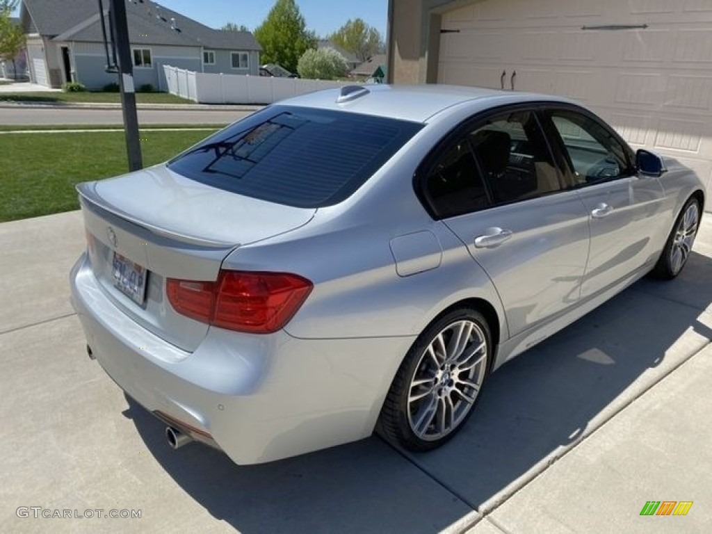 2014 3 Series 335i xDrive Sedan - Glacier Silver Metallic / Black photo #8