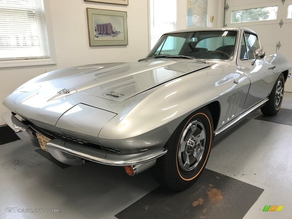 1966 Corvette Sting Ray Coupe - Silver Pearl / Black photo #1