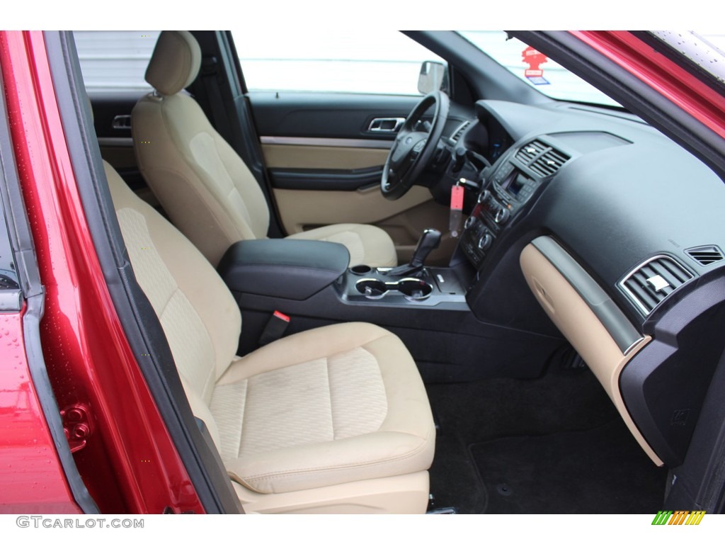 2017 Explorer FWD - Ruby Red / Medium Light Camel photo #29
