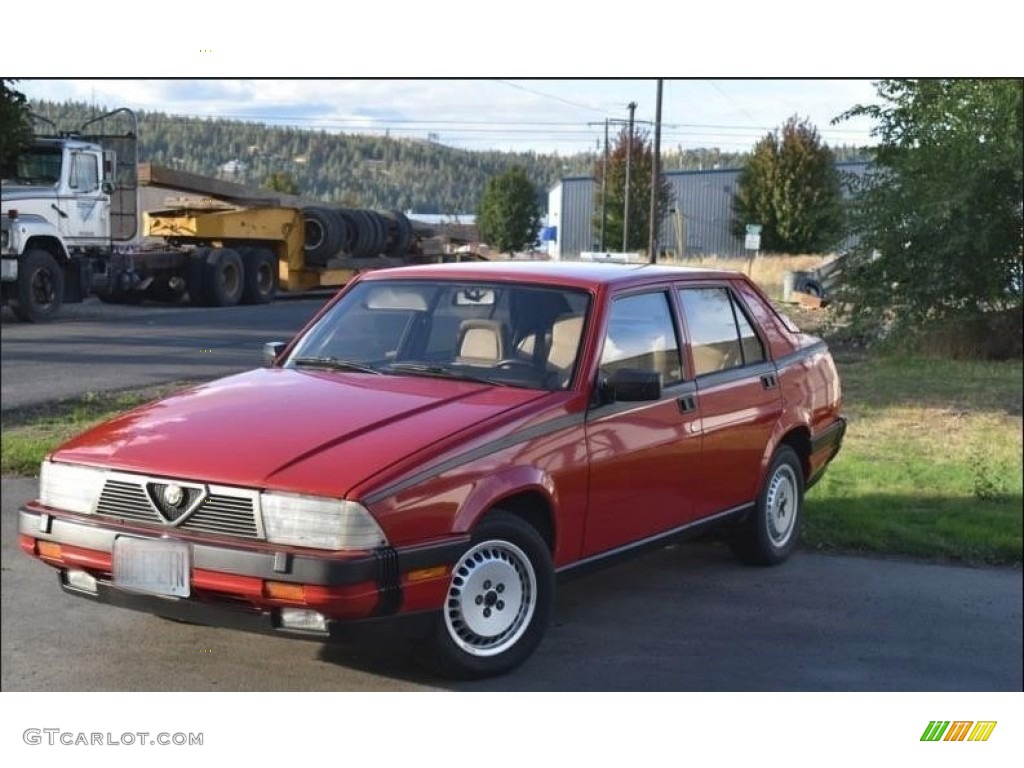 1987 Milano Gold - Bordeaux Red Metallic / Grey photo #1