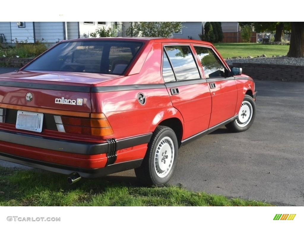 1987 Milano Gold - Bordeaux Red Metallic / Grey photo #4