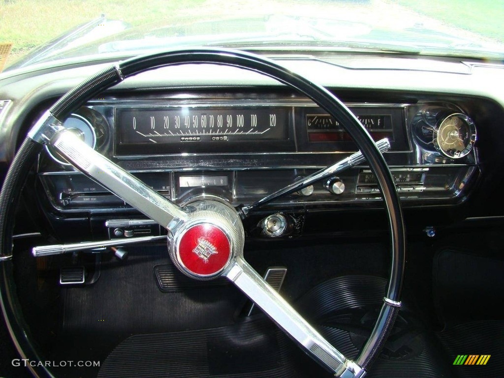 1963 Cadillac Series 62 Convertible Black Dashboard Photo #138507196