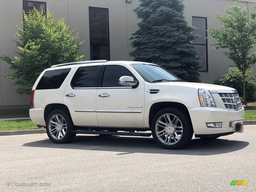 2009 Escalade AWD - White Diamond / Ebony/Ebony photo #2