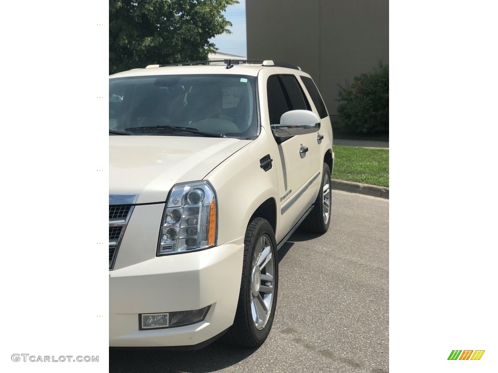 2009 Escalade AWD - White Diamond / Ebony/Ebony photo #5