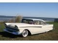 Colonial White 1957 Ford Fairlane 500 Club Sedan