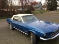 Acapulco Blue Metallic 1968 Ford Mustang Convertible