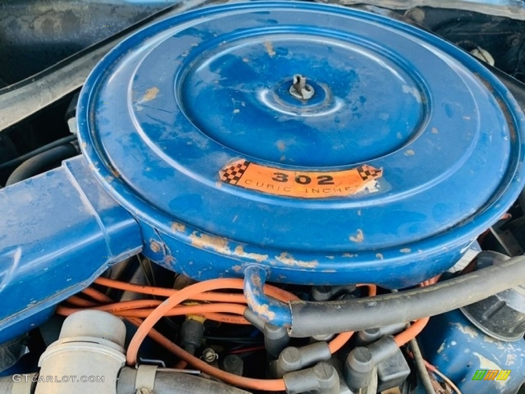 1968 Mustang Convertible - Acapulco Blue Metallic / Parchment photo #4