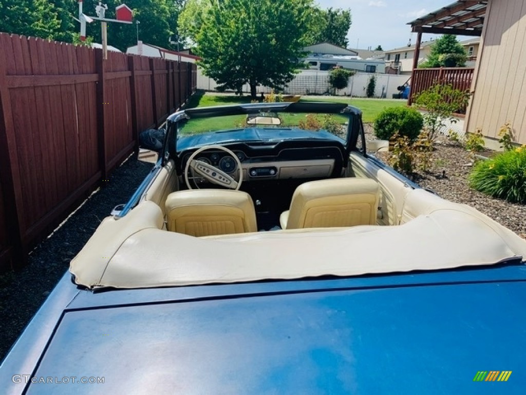 1968 Mustang Convertible - Acapulco Blue Metallic / Parchment photo #16
