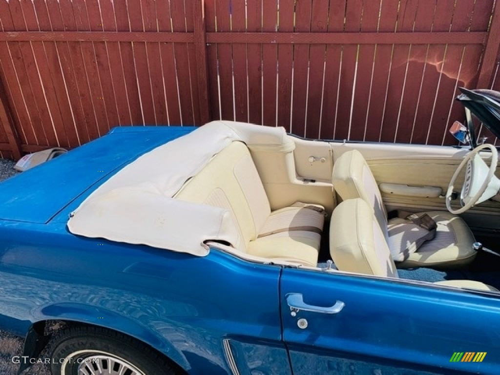 1968 Mustang Convertible - Acapulco Blue Metallic / Parchment photo #17