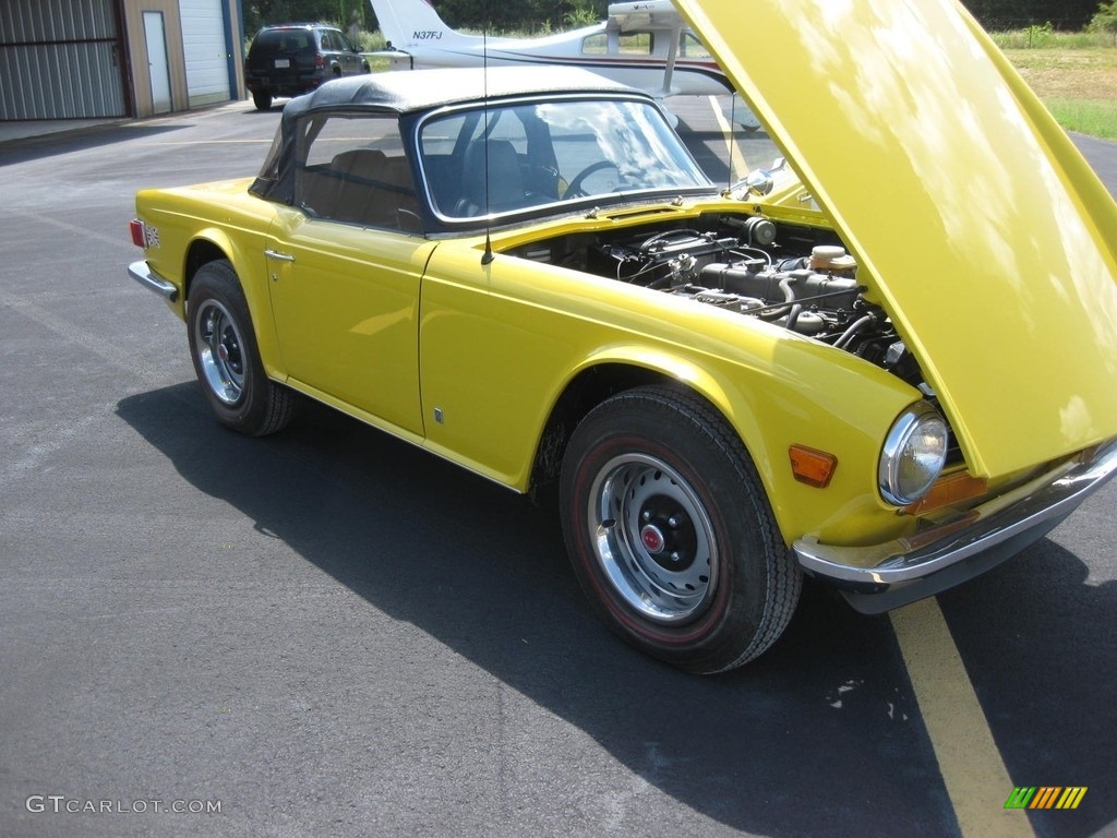 Yellow 1972 Triumph TR6 Standard TR6 Model Exterior Photo #138508533