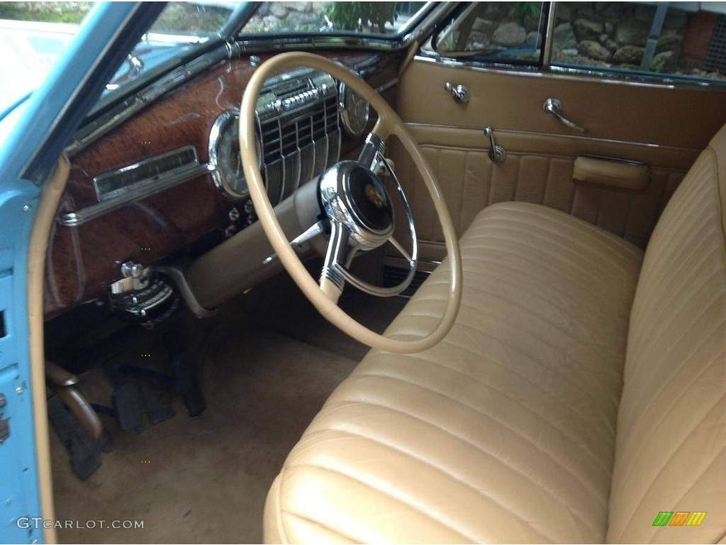 Tan Interior 1941 Cadillac Series 62 Convertible Photo #138508719