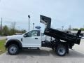 Oxford White 2020 Ford F550 Super Duty XL Crew Cab 4x4 Dump Truck Exterior