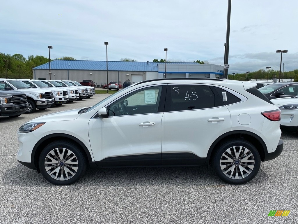 Star White Metallic Tri-Coat 2020 Ford Escape Titanium 4WD Exterior Photo #138509220