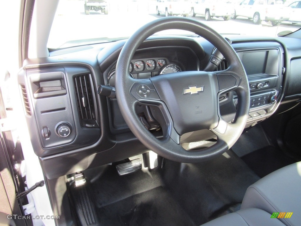 2016 Chevrolet Silverado 1500 WT Regular Cab Dark Ash/Jet Black Steering Wheel Photo #138509241