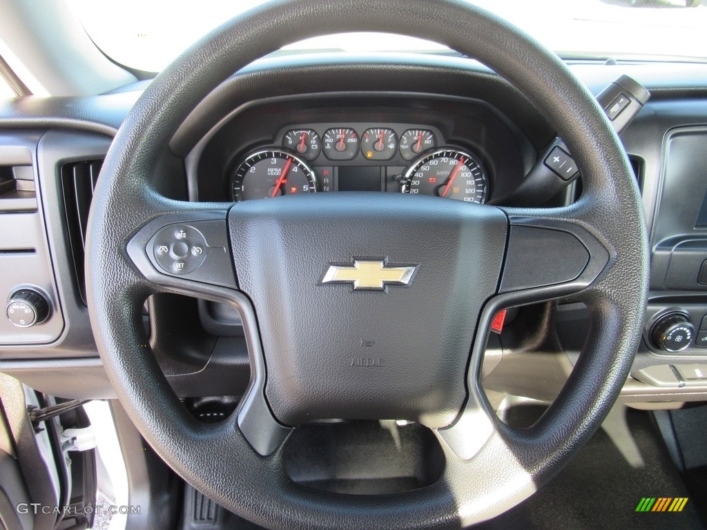 2016 Chevrolet Silverado 1500 WT Regular Cab Dark Ash/Jet Black Steering Wheel Photo #138509262