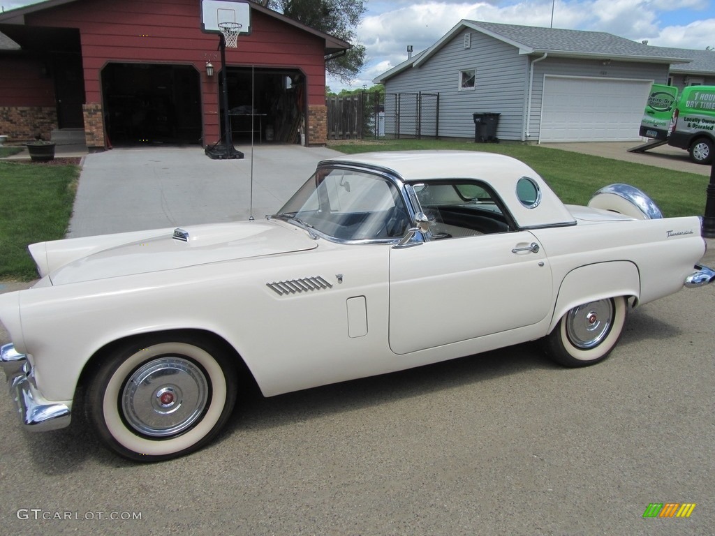Colonial White 1956 Ford Thunderbird Roadster Exterior Photo #138509478