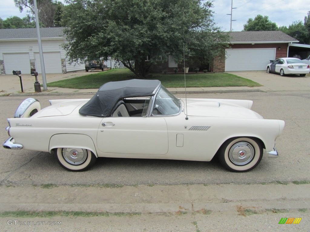 Colonial White 1956 Ford Thunderbird Roadster Exterior Photo #138509565