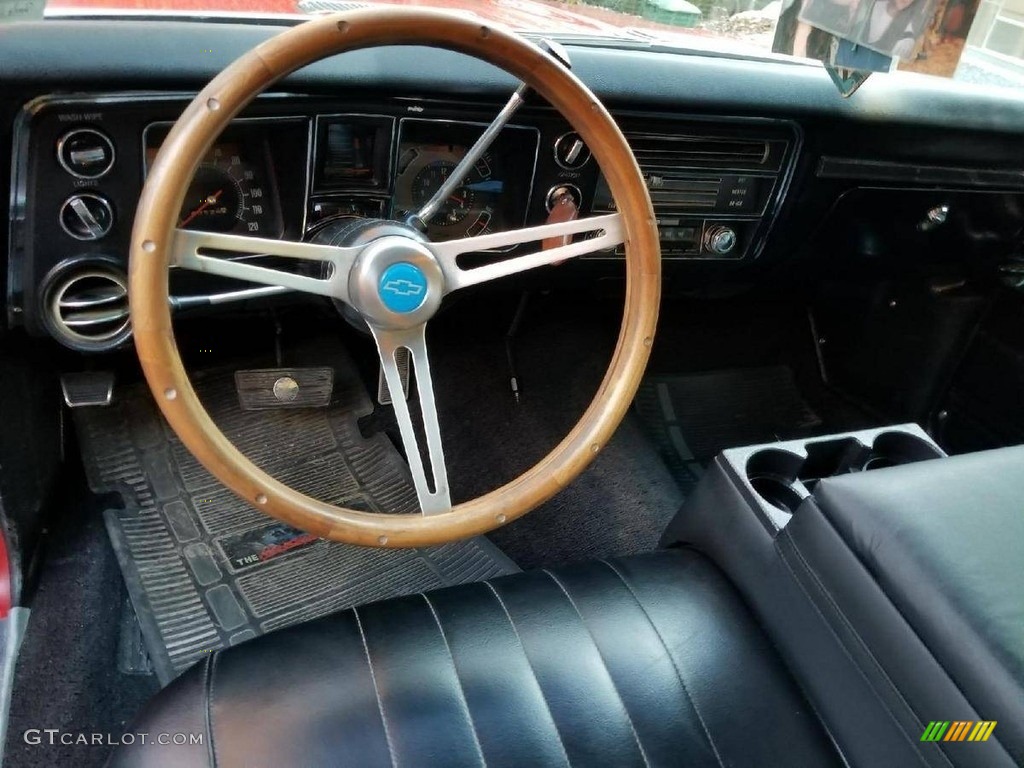 Black Interior 1968 Chevrolet El Camino SS Photo #138510312