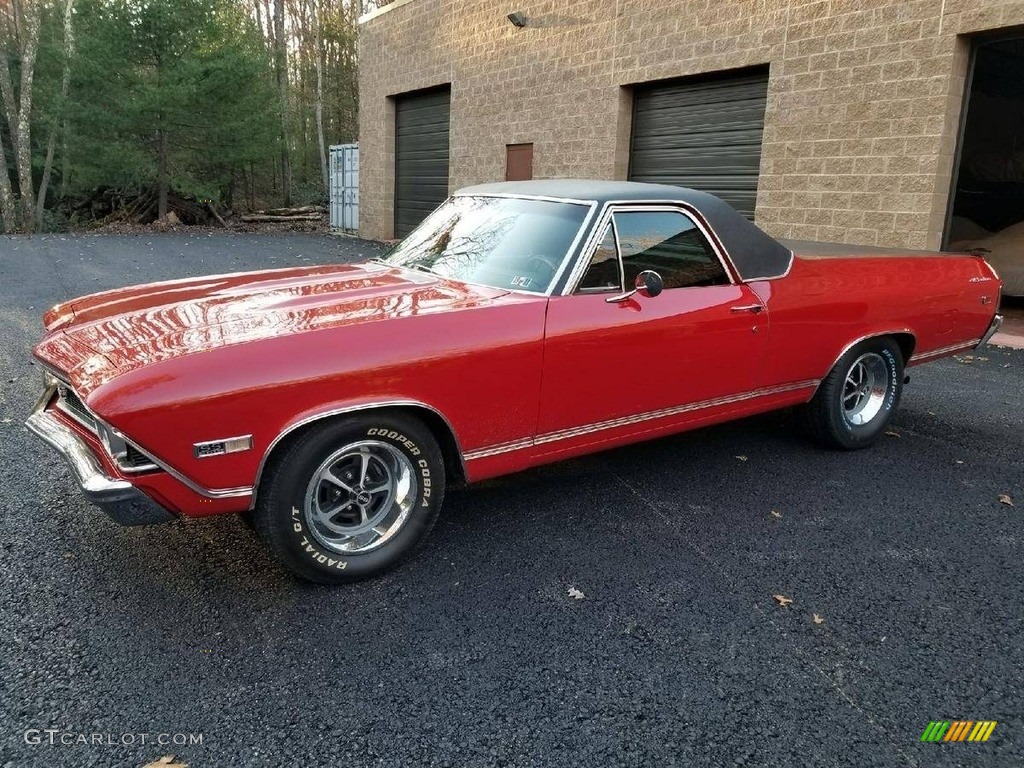 Red 1968 Chevrolet El Camino SS Exterior Photo #138510429