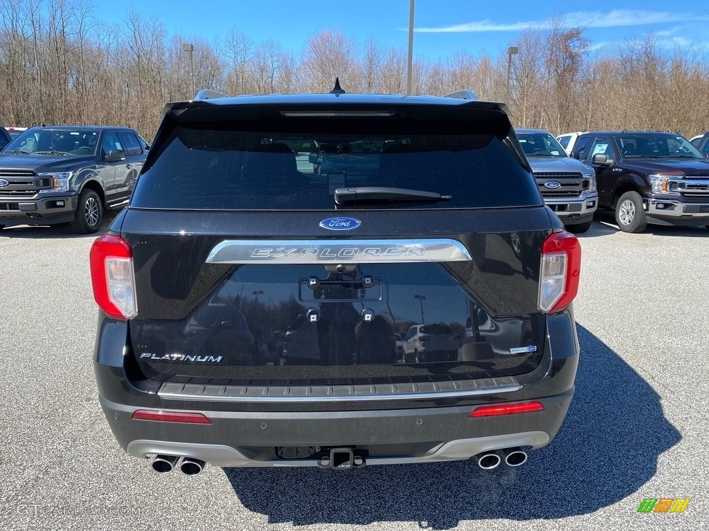 2020 Explorer Platinum 4WD - Agate Black Metallic / Ebony photo #3